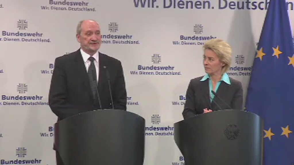 Ursula von der Leyen und Antoni Macierewicz