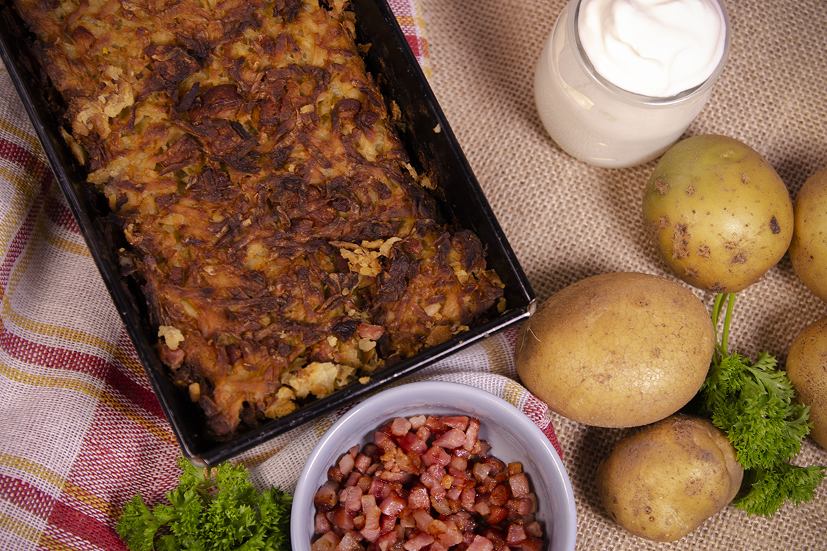 karoffelkuchen, polen, rezept, masowien