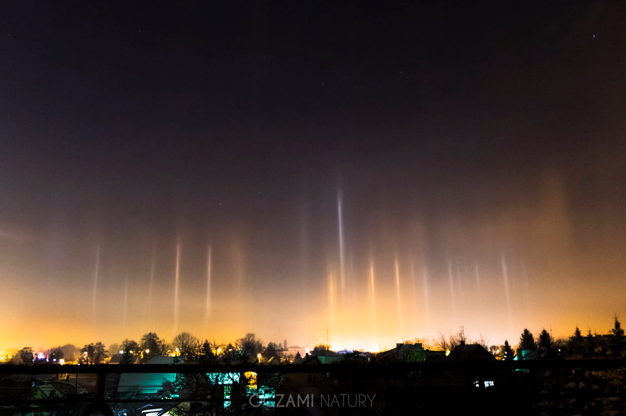 Polarlichter auf dem polnischen Himmel (Bild: Oczami natury / Facebook)