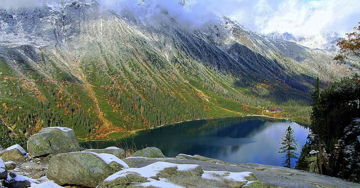 Meerauge, Tatra, Menschenmassen am Meerauge