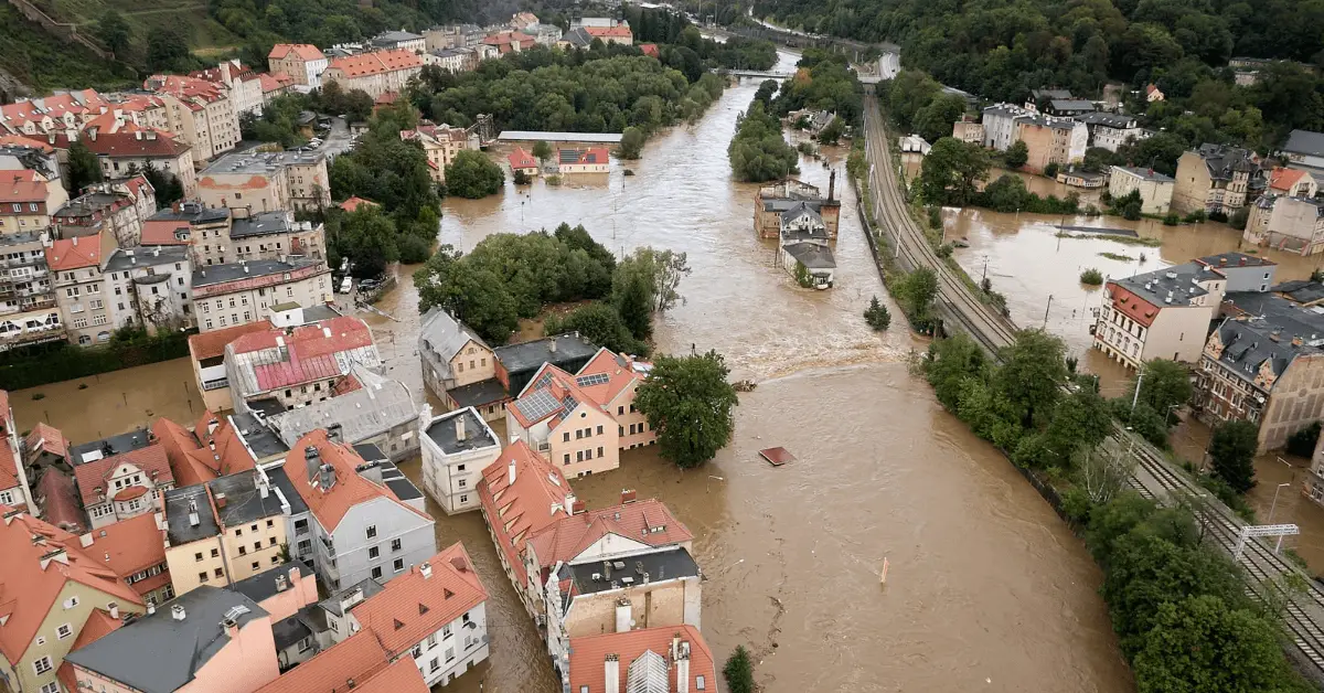 polen hochwasser in polen, hochwasser