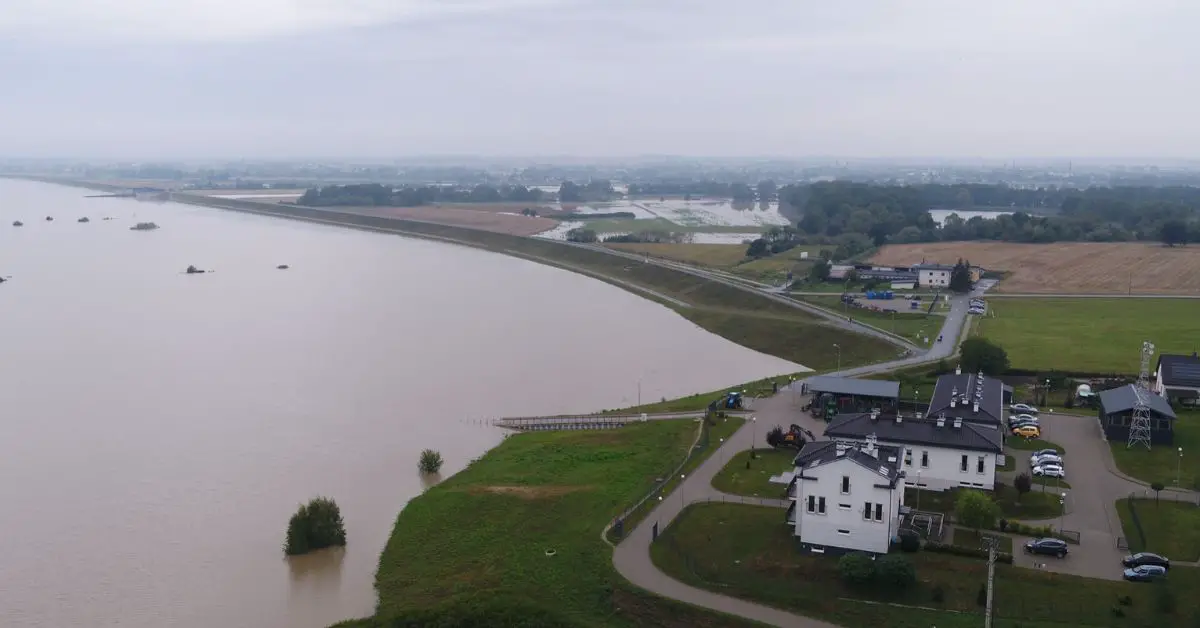 Polen, Überschwemmung, Gefahr, Hochwasser, Racibórz-Stausee, Naturkatastrophe