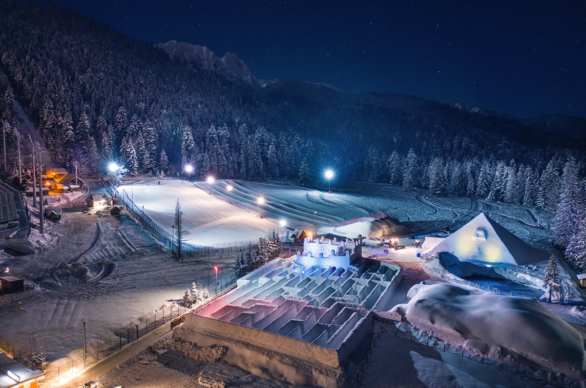 snowlandia, zakopane, schneelabirynth, winterpark