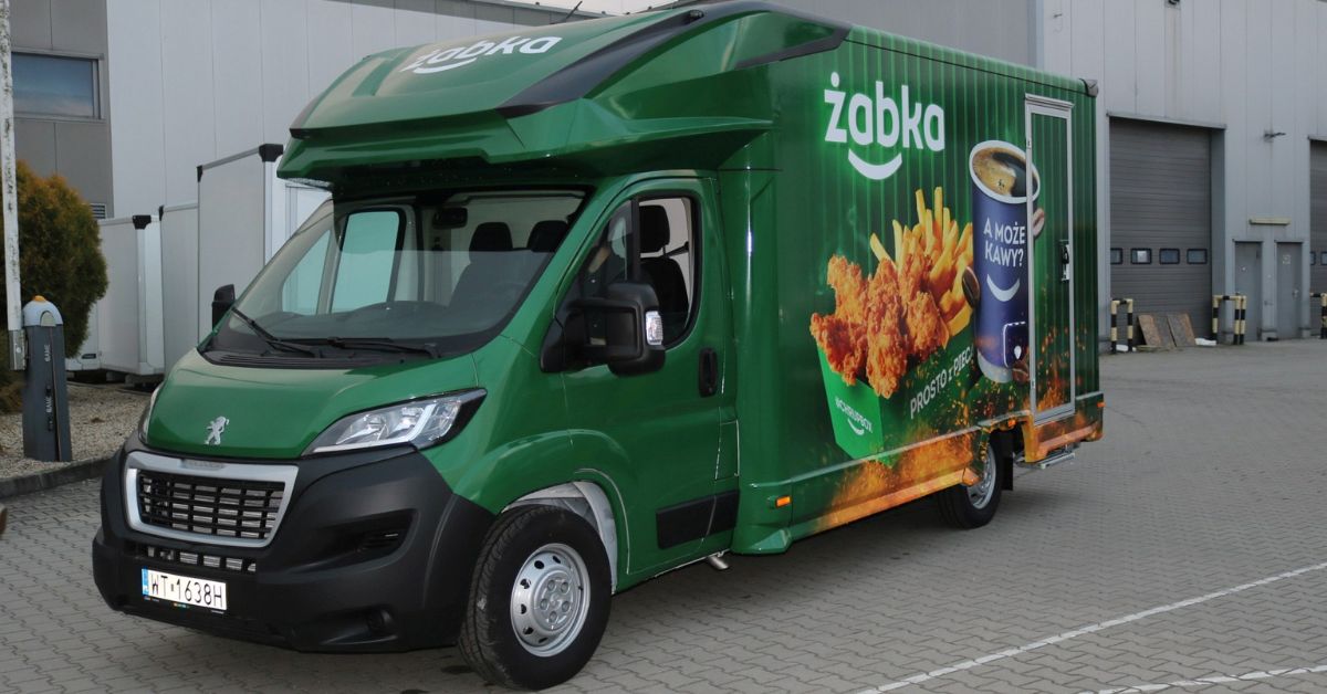 Żabka, Food Truck, Żabka Fodd Truck, Świnoujście, Swinemünde, polen, Żabka Fahrzeug, mobile Żabka,