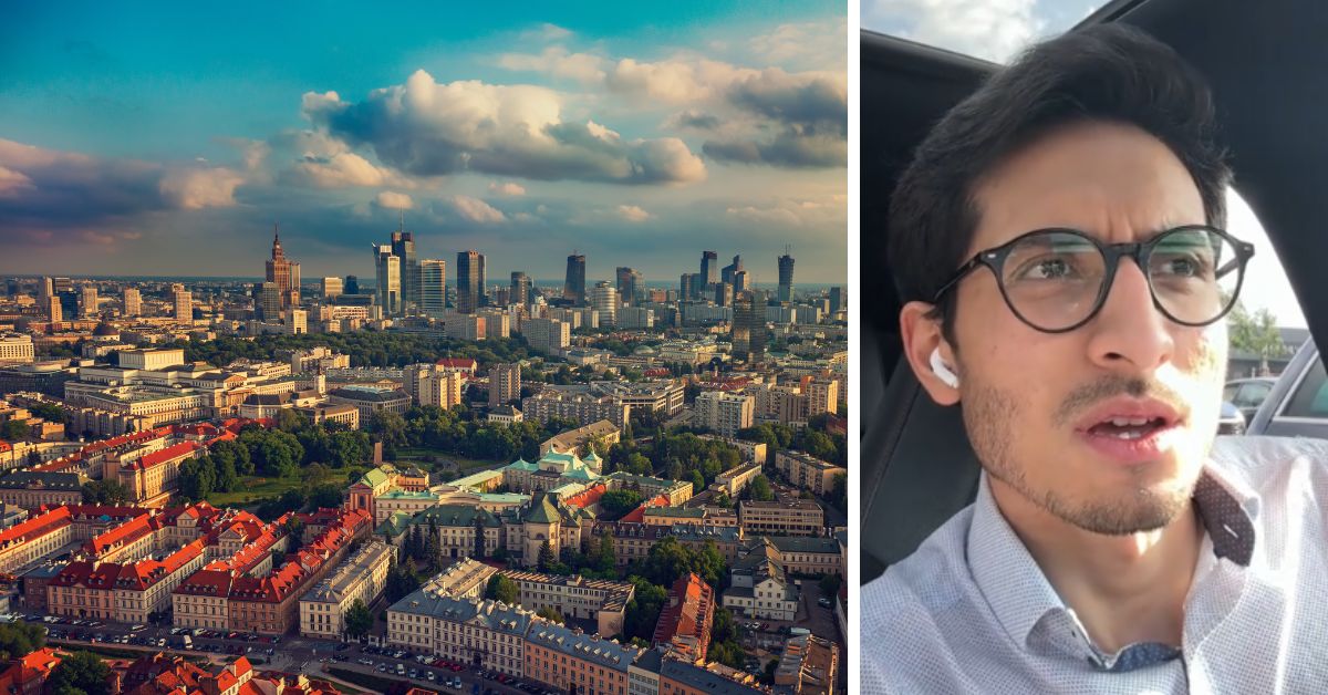 Amerikaner, Polen, Robert Gutierrez, Amerikaner lobt Polen, TikTok, Warszawa, Warschau,