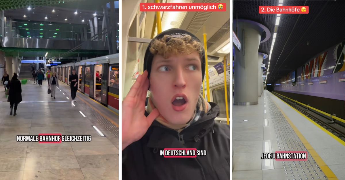 Deutscher, Polen, TikToker, Kilian Kroh, Warszawa, Warschau, U-Bahn, TikToker aus Deutschland, Deutscher ist von der Warschauer U-Bahn begeistert, Warschauer U-Bahn, Deutscher über Polen,