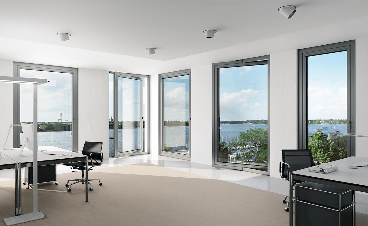 alufenster, vorteile, gewerbebau, nachhaltigkeit