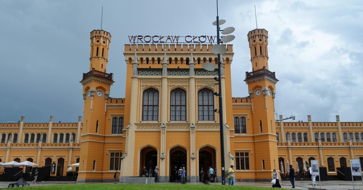 Bahnhof, Hauptbahnhof, Breslauer Hauptbahnhof, Bahnhof Wrocław Główny, Wrocław, Breslau, Polen,