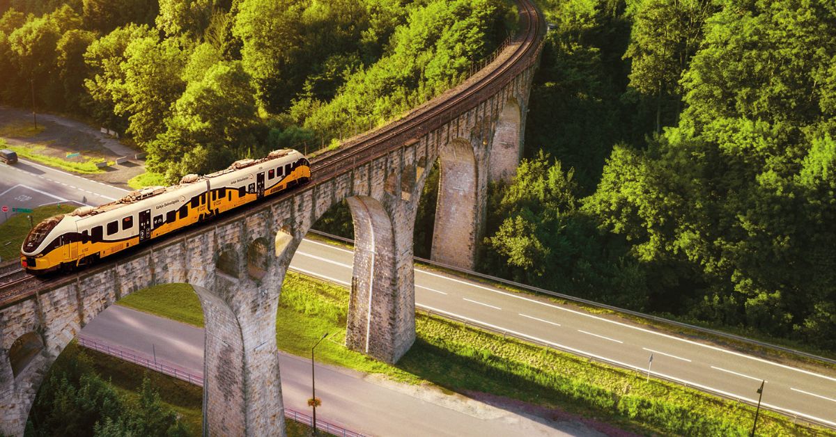 koleje dolnośląskie, zug, zugfahrt, niederschlesien, bahnstrecke