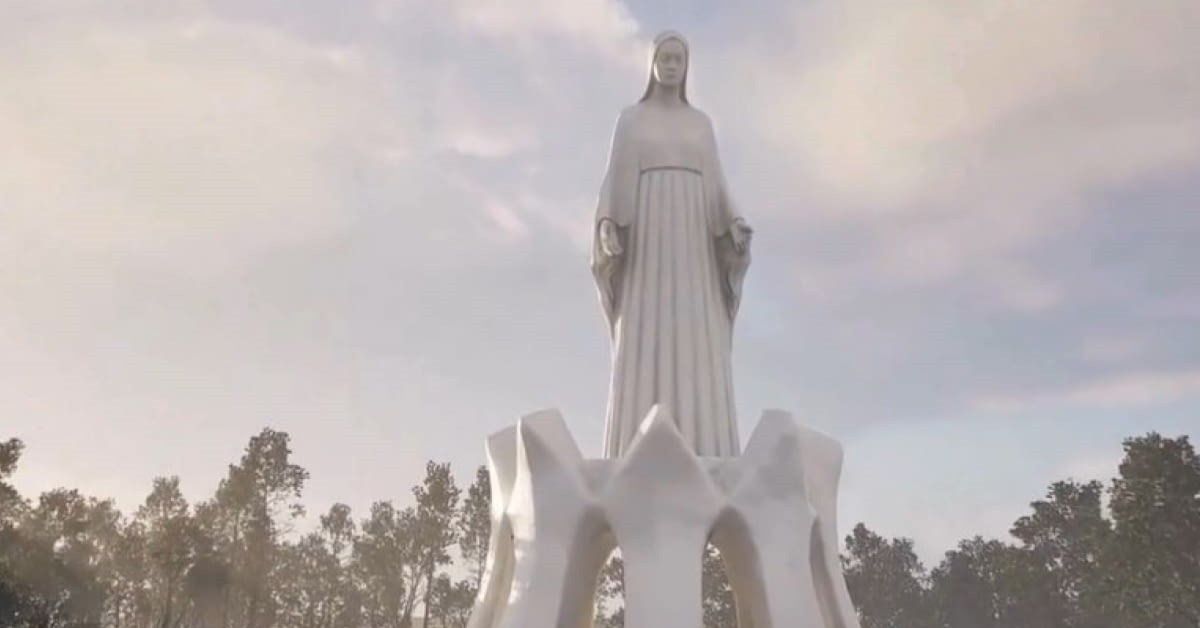 konotopie, marienstatue, größte marienstatue europas, polen,