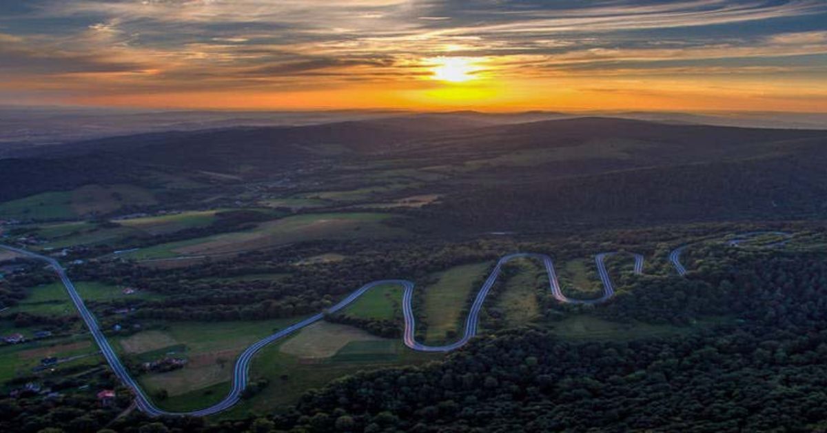 bieszczady serpentinen, słonne serpentinen, Bieszczady-Gebirge, malerische strecke in polen