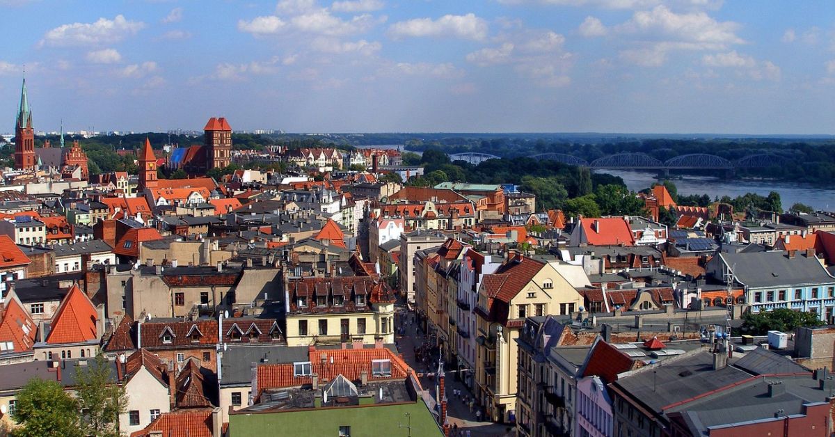 thorn, toruń, lebkuchenstadt, stadt, polen, panorama