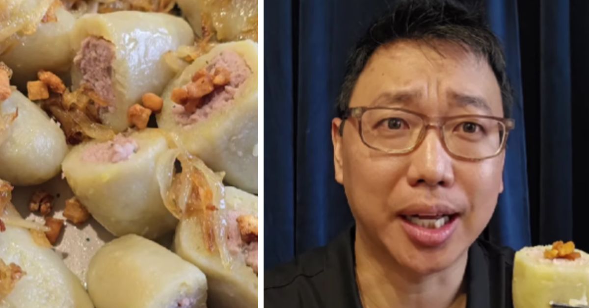 mikey kim, koreaner probiert polnmisches essen, kartacze, klöße mit hackfleisch, essen, polnisches gericht