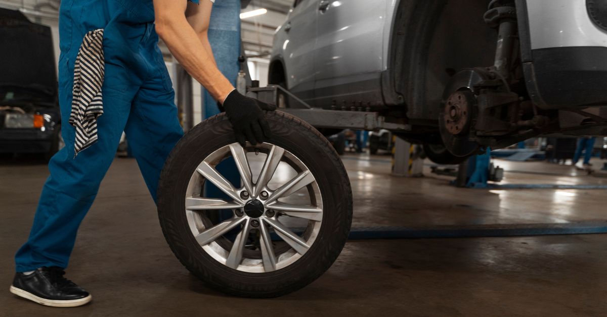 reifenwechsel, werkstatt, reifen, auto, winterreifen