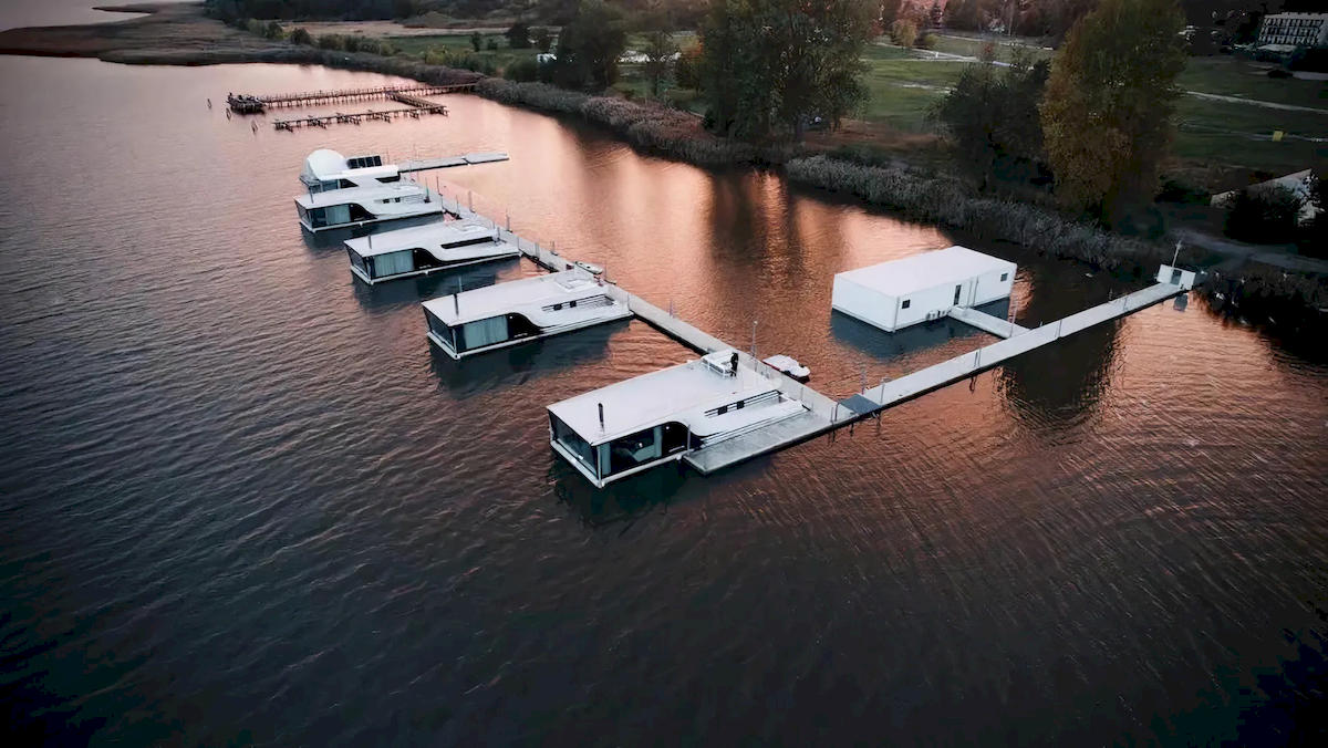 houseboats, mielno, polen, see, ferienhaus, urlaub am meer, natur