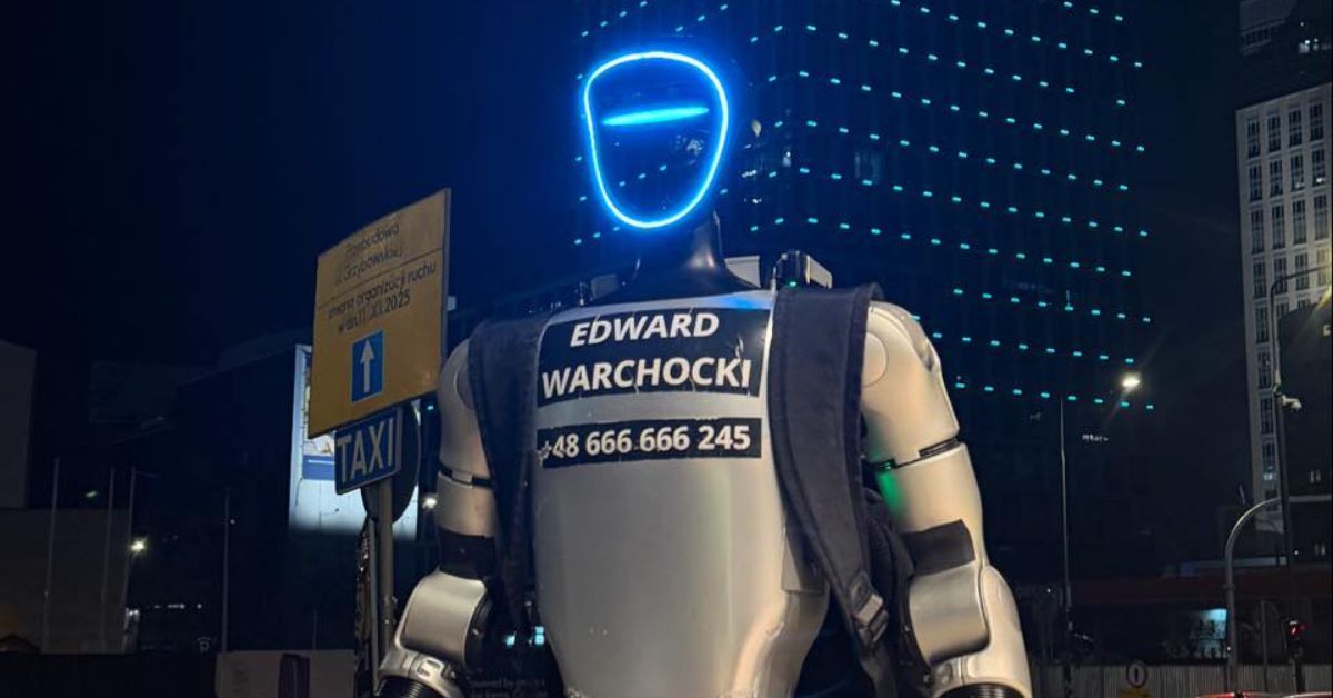 Edward Warchocki, humanoider Roboter Polen, Unitree G1, Roboter Influencer, künstliche Intelligenz Polen, Roboter ersetzt Arbeit, Polen, Roboter,