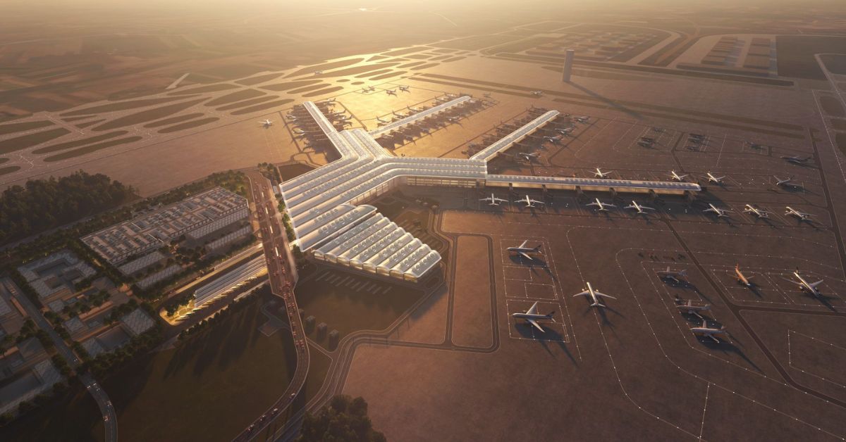 Port Polska Bau, CPK Flughafen Polen, Zentralflughafen Warschau Bau, Flughafen Baranów Projekt, Polen Infrastruktur Großprojekt, Flughafen Polen 2032, CPK Port Polska, CPK, Polen, Zentralflughafen Polen,