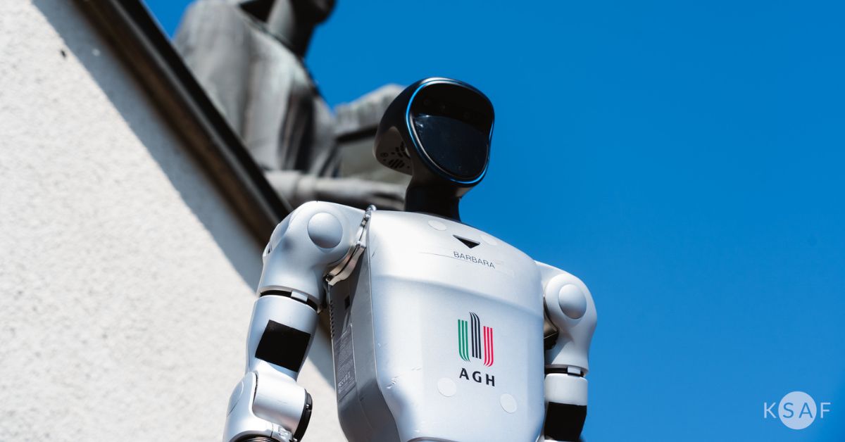 AGH Krakau, humanoider Roboter Polen, Barbara Roboter AGH, künstliche Intelligenz Krakau, Unitree G1 Edu U2, Robotik Forschung Polen, humanoide Robotik AGH, KI-Forschung Krakau, Bielik Sprachmodell, AGH Zentrum für künstliche Intelligenz,