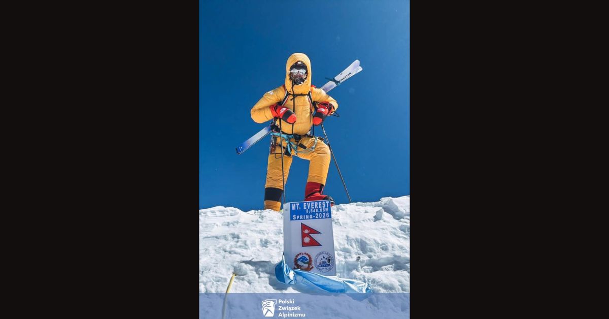 Bartosz Ziemski, Mount Everest Skiabfahrt, polnischer Bergsteiger Everest, Everest ohne Sauerstoff, Ski vom Mount Everest, Himalaya Expedition, Solo-Aufstieg Everest, Extrembergsteigen Polen,