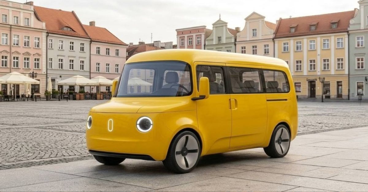 Nysa Elektrotransporter, neue Nysa, polnische Automobillegende, Nysa Elektroauto, Robert Bernard Osiecki, Nysa Konzeptfahrzeug, Nysa Comeback, polnische Fahrzeugmarken, elektrische Nutzfahrzeuge, Retro Elektroauto, Kultfahrzeug Polen,