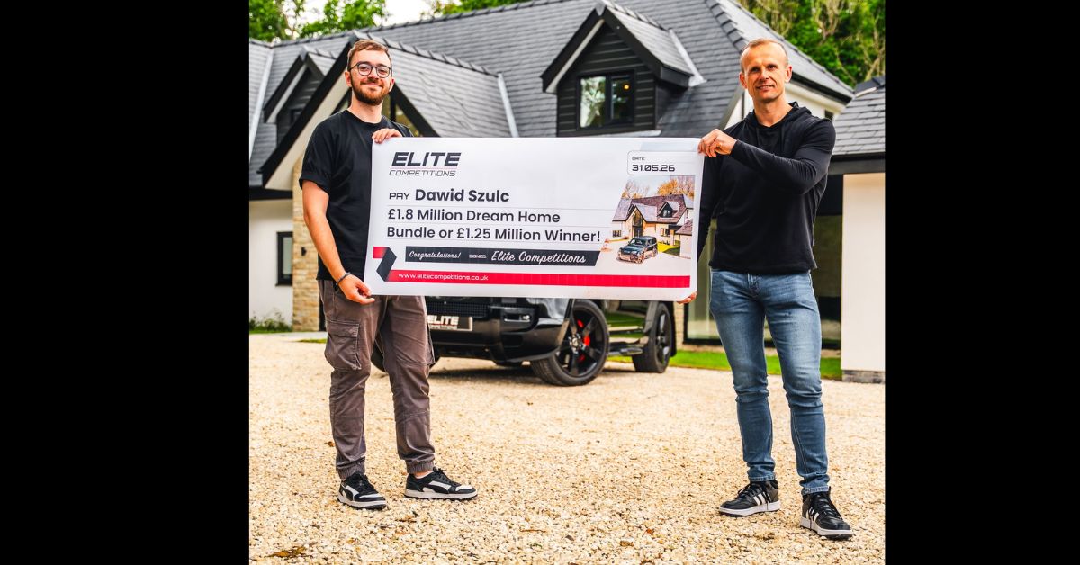 Pole, Millionengewinn Großbritannien, Pole gewinnt Luxushaus, Dawid Szulc, Elite Competitions, Rückkehr nach Polen, polnische Auswanderer Großbritannien, Pole wird Millionär, Leben in Großbritannien, Auswanderung Polen UK,