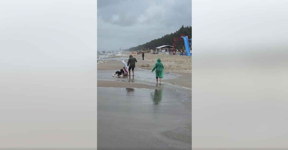 polnische Ostsee, Ostsee Polen, Stegna, Steegen Strand, Sturm an der Ostsee, Unwetter Polen, Sturmwind, starke Windböen, polnische Küste, Frische Nehrung, Wetter an der Ostsee, Strand Stegna, Unwetter an der polnischen Ostsee,