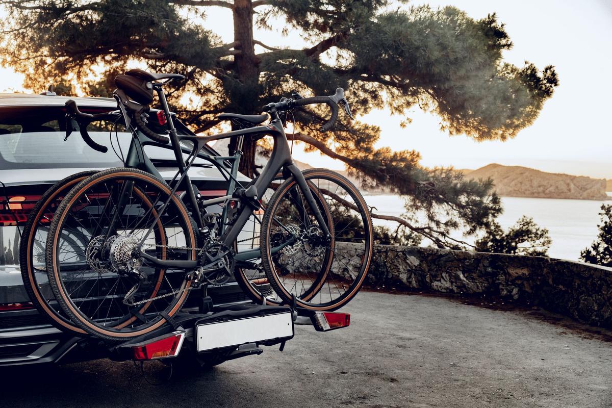 dachträger, fahrrad, transportieren