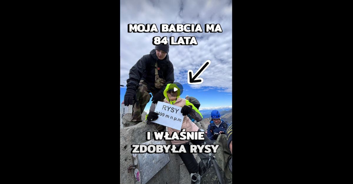 Rysy, Rysy Besteigung, 84-Jährige besteigt Rysy, höchster Berg Polens, Rysy Polen, Hohe Tatra, Tatra Gebirge, Korona Gór Polski, Krone der polnischen Berge, 84-jährige Wanderin, Bergsteigen in Polen, Wandern in der Tatra, Meeraugspitze, Oma besteigt Meeraugspitze,