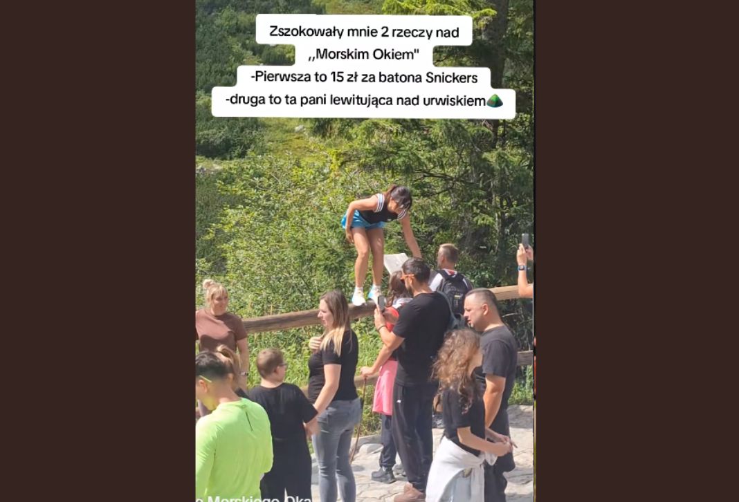 Video aus der Tatra sorgt für Aufregung: Touristin balanciert über dem Abgrund